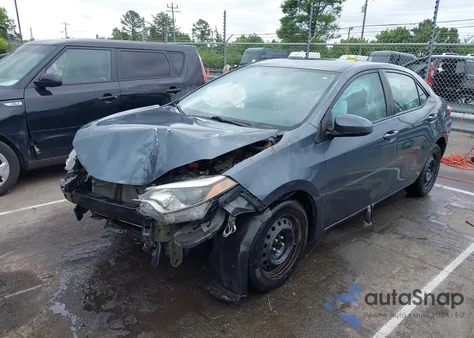 2014 Toyota Corolla Le z USA, uszkodzony, nr VIN 5YFBURHE2EP134443